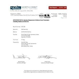 Preview of Fire Bead Sound Report Single Wall Unbalanced