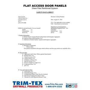 Preview of SDS - Flat Access Door Panel 01Aug2018