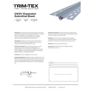 Preview of 093V Expansion Submittal Sheet
