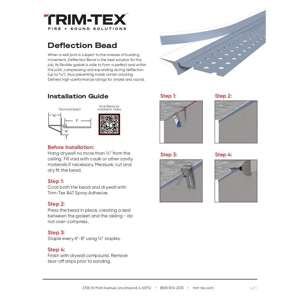 Preview of Deflection Bead Installation Guide