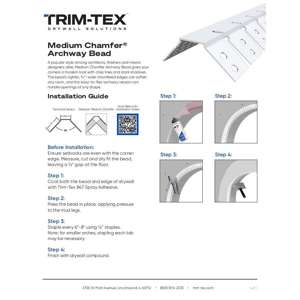 Preview of Medium Chamfer Archway Bead Installation Guide