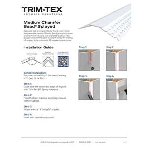 Preview of Medium Chamfer Bead Splayed Installation Guide