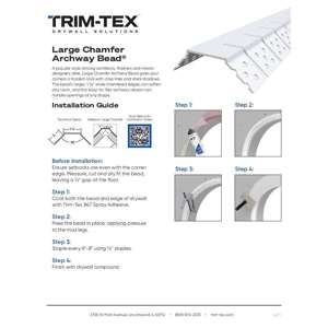 Preview of Large Chamfer Archway Bead Installation Guide