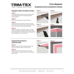 Preview of Fire Gasket Supplemental Installation Guide