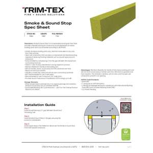 Preview of Smoke and Sound Stop Spec Sheet