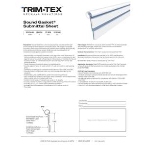 Preview of Sound Gasket Submittal Sheet R4 7vlsh2