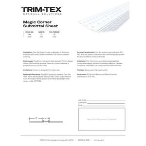 Preview of Magic Corner Submittal Sheet R2