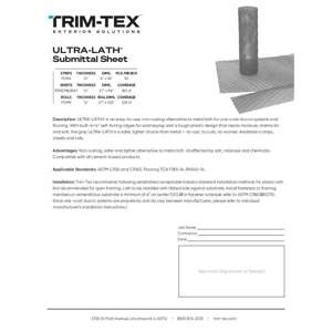 Preview of ULTRA-LATH® Submittal Sheet