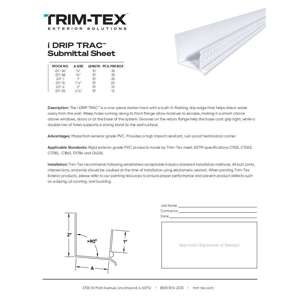 Preview of i DRIP TRACTM Submittal Sheet