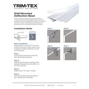 Preview of Wall Mounted Deflection Bead Installation Guide