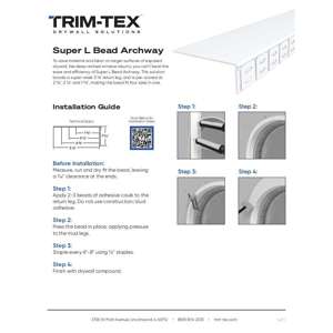 Preview of Super L Bead Archway Installation Guide