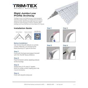 Preview of Rigid Jumbo Low Profile Archway Installation Guide