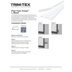 Preview of Flat Tear Away L Bead Installation Guide