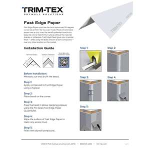 Preview of Fast Edge Paper Installation Guide