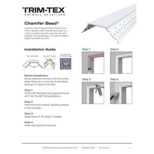 Preview of Chamfer Bead Installation Guide