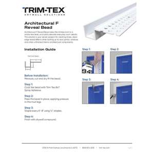 Preview of Architectural F Reveal Bead Installation Guide