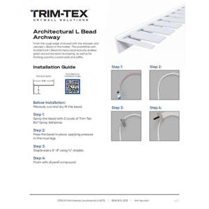 Preview of Architectural L Bead Archway Installation Guide