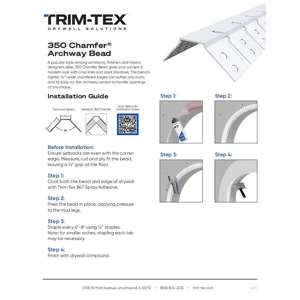 Preview of 350 Chamfer Archway Bead Installation Guide