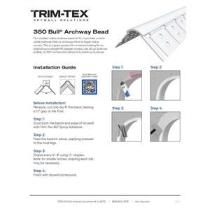 Preview of 350 Bull Archway Bead Installation Guide