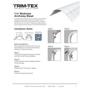 Preview of 1.5 Bullnose Archway Bead Installation Guide