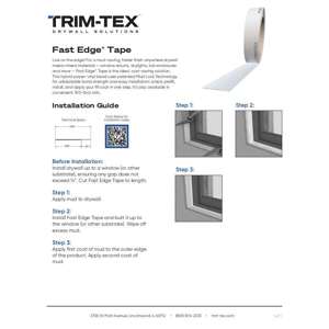 Preview of Fast Edge Tape Installation Guide
