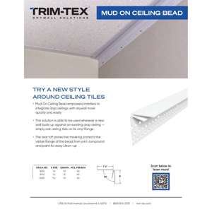 Preview of Mud On Ceiling Bead Sell Sheet